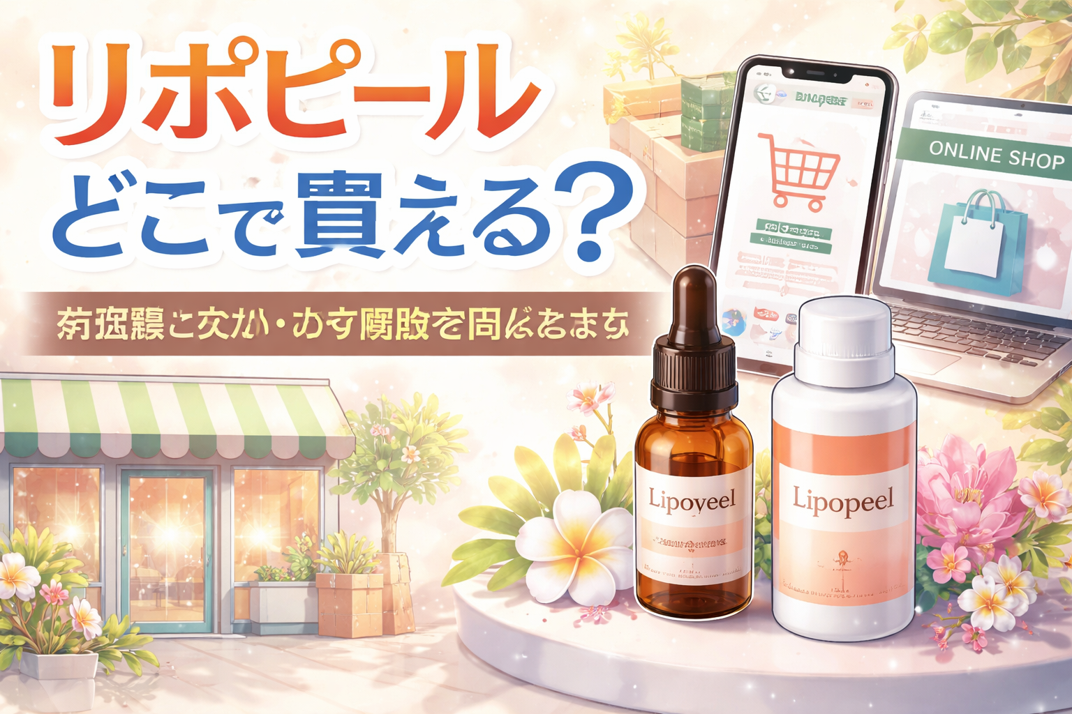 リポピールは実店舗と公式・大手通販で購入できます